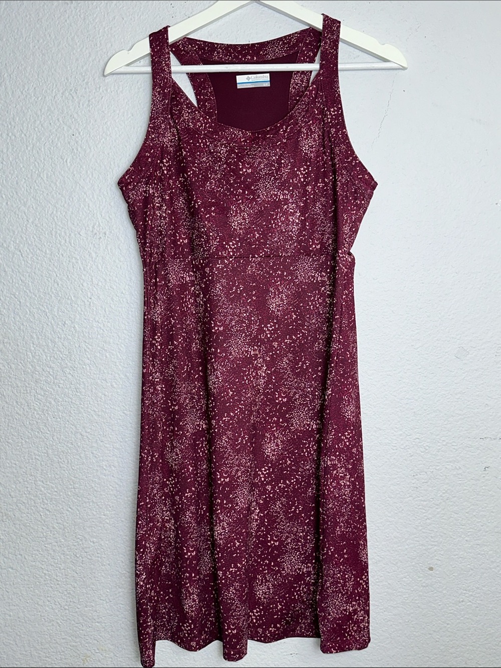Columbia Burgundy Dress Cold Bay Sleeveless Outdoorsy Stretchy Womens Small